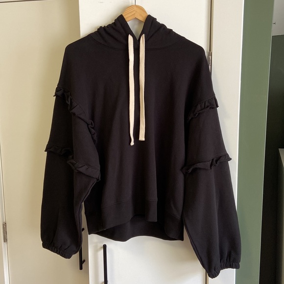 Rebecca Minkoff Evelyn Ruffle-Trim Hoodie - Picture 10 of 16